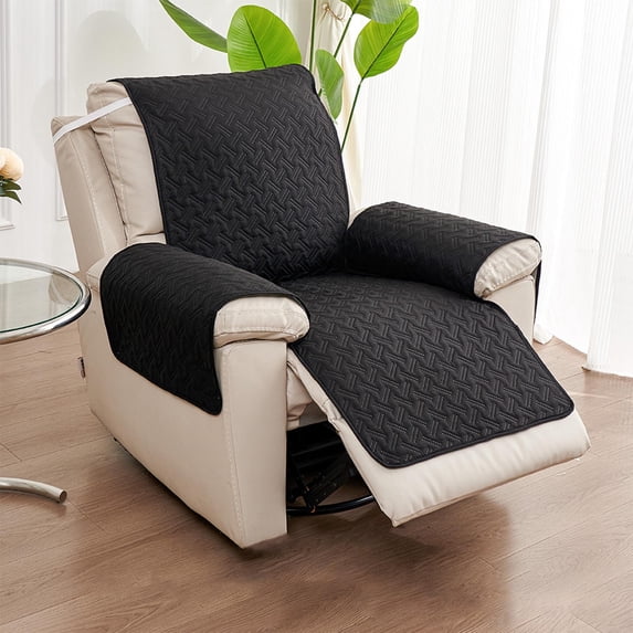 Quilted Furniture Protector for Living Room, Recliner Sofa Cover Featuring 21.7x77.2 Inch Polyester Microfiber, Pet Cushion Chair Slipcover