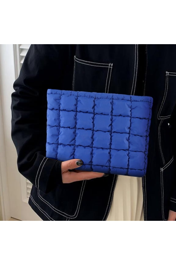 Quilted Handbag, Small Purse Organizer with Zipper Closure, Durable Nylon Mini Bag for Women, Compact Essential Bag for Daily Essentials, Travel, and On-the-Go