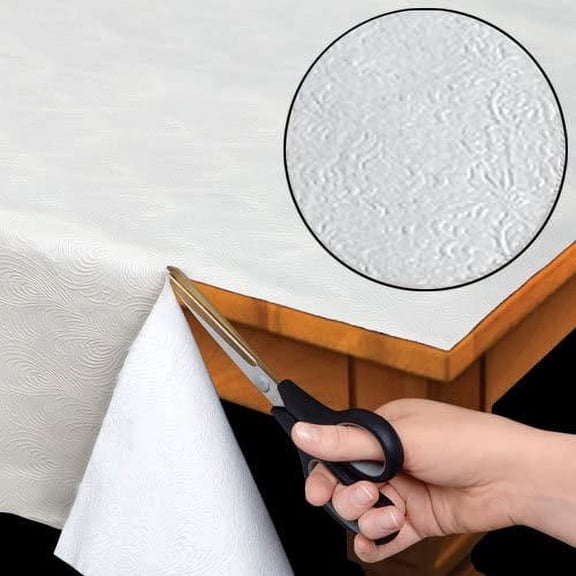 Quilted Heavy Duty Table Pad Protector with Flannel Backing, Cut to Fit, Heat Resistant, Wipe Clean, Protects Table from Spills and Scratches, White, 52 x 70 Rectangle