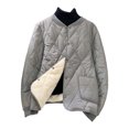 thumbnail image 1 of Quilted Jacket Sevevn Mens Bomber Jackets Quilted Fall Winter Rib Varsity Lightweight Coat, 1 of 8