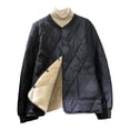 thumbnail image 1 of Quilted Jacket Sevevn Mens Bomber Jackets Quilted Fall Winter Rib Varsity Lightweight Coat, 1 of 9