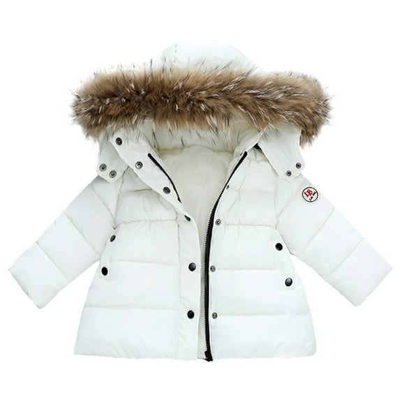 Quilted Jacket Toddler Toddler Puffer Jackets Unisex Winter Coats Lightweight Zip up Ear Hooded Boys Girls Quilted Outwear