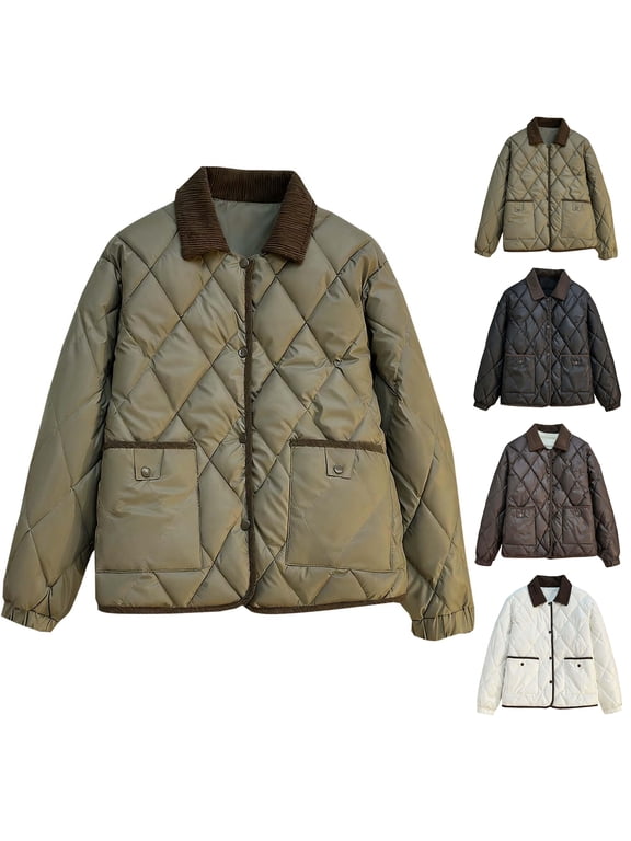 Quilted Jacket Warm Comfortable Lightweight Solid Color Poncho Liner Layering Jacket Ideal for Outdoors Camping Cold Weather with Pockets Coffee L