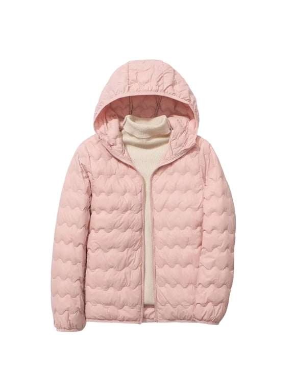 Quilted Jackets For Women Sevevn Women's Winter Coat Lightweight Puffer Hooded Jacket Quilted Short Down Coat