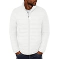 thumbnail image 1 of Quilted Jackets for Men, Lightweight Winter Coat Packable Waterproof Puffer Jacket Zipper Warm Outerwear with Pocket New Light Weight Jackets Mens Plus Size White XL, 1 of 5