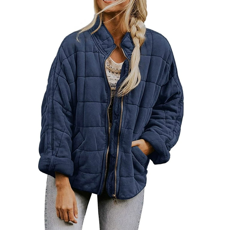 Quilted Jackets for Women Winter Lightweight Puffer Jacket Womens