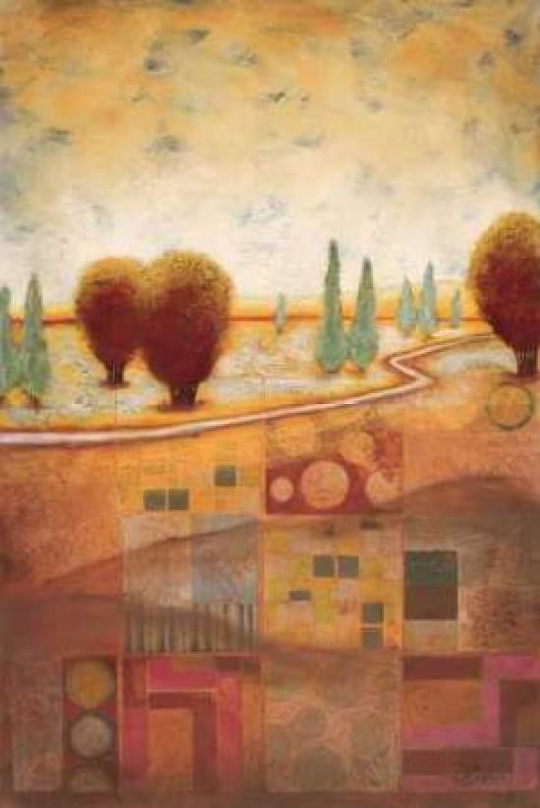 Quilted Landscape I Canvas Art - Susan Osborne (24 x 36)