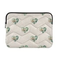 thumbnail image 1 of Quilted Laptop Sleeve for 13-16 Inch Laptops Protective Laptop Case Cover Lightweight Travel & Office Essentials Emerald Green Hearts Pattern, 1 of 8
