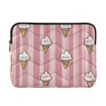 thumbnail image 1 of Quilted Laptop Sleeve for 13-16 Inch Laptops Protective Laptop Case Cover Lightweight Travel & Office Essentials Ice Cream Pattern with Striped, 1 of 8