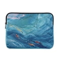 thumbnail image 1 of Quilted Laptop Sleeve for 13-16 Inch Laptops Protective Laptop Case Cover Lightweight Travel & Office Essentials Ocean Surface, 1 of 8