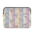 thumbnail image 1 of Quilted Laptop Sleeve for 13-16 Inch Laptops Protective Laptop Case Cover Lightweight Travel & Office Essentials Pastel Cartoon Ice Cream Pattern, 1 of 8