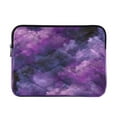 thumbnail image 1 of Quilted Laptop Sleeve for 13-16 Inch Laptops Protective Laptop Case Cover Lightweight Travel & Office Essentials Purple and Black Tie-dye Texture, 1 of 8