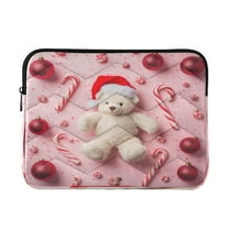 Quilted Laptop Sleeve for 13-16 Inch Laptops Protective Laptop Case Cover Lightweight Travel & Office Essentials Teddy Bear
