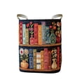 thumbnail image 1 of Quilted Laundry Basket with Handles, Boho Floral Fabric Storage Hamper, Large Soft Quilted Laundry Basket for Nursery, Bedroom, Laundry Room,Clothes & Toys L, 1 of 2