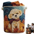 thumbnail image 1 of Quilted Laundry Basket, Quilted Laundry Basket with Handles,Boho Fabric Storage Basket,Multi-functional Clothes Storage Basket (#05, L 20in*28in), 1 of 8