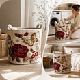thumbnail image 1 of Quilted Laundry Basket with Handles, Large Fabric Storage Hampers, Foldable Designs for Socks, Cloth,Pant, 1 of 7