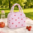 thumbnail image 1 of Quilted Lunch Bag for Women Reusable Lunch Tote Bags Cute Insulated Small Lunch Bags for Daily Work Travel Picnic, 1 of 6