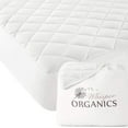 thumbnail image 1 of Whisper Organics 100% Cotton Organic Mattress Protector, 500TC Mattress Pad, Twin size, White, 1 of 5