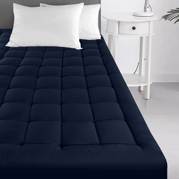 Quilted Mattress Pad Deep Pockets Bed Protection Soft Breathable Mattress Pad with Deep Pocket Fits Up to 16 inch Mattress