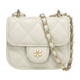 thumbnail image 1 of Quilted Mini Cross Body Bag - PU Vegan leather - Cream, 1 of 7