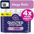 thumbnail image 1 of Quilted Northern Ultra Plush 3-Ply Toilet Paper, 18 Mega Rolls, 255 Sheets Per Roll, 1 of 10