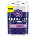 thumbnail image 1 of Quilted Northern Ultra Plush Toilet HYZ01 Paper, 32 Mega Rolls = 128 Regular Rolls, 3X Thicker*, 3 Ply Soft Toilet Tissue, 1 of 3