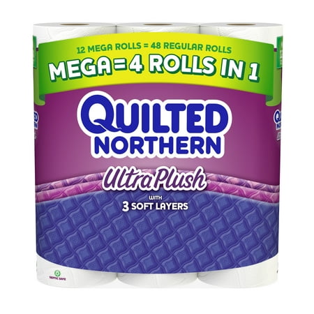 Quilted Northern Ultra Plush Toilet Paper, 12 Mega Rolls
