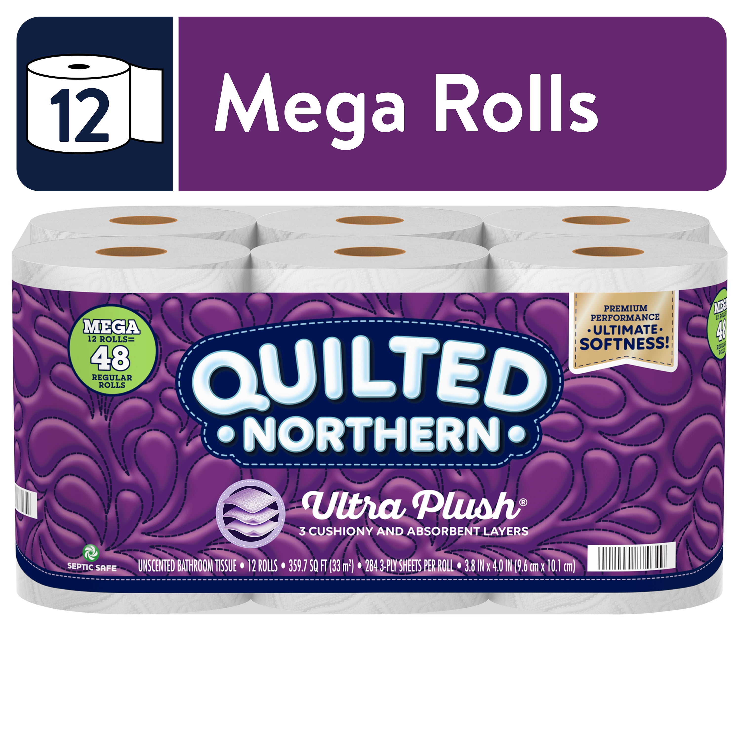 Quilted Northern Ultra Plush Toilet Paper, 12 Mega Rolls – WellBeing Marts