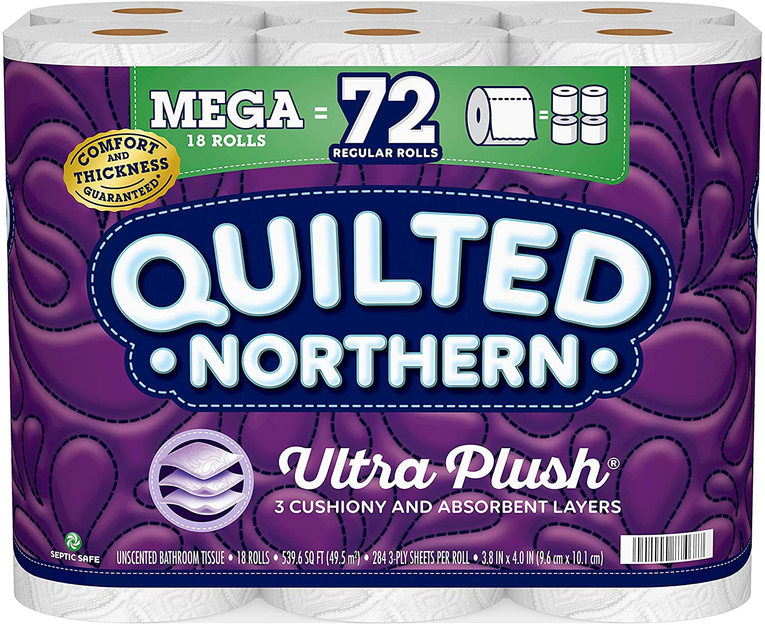 Quilted Northern Ultra Plush Toilet Paper, 32 Mega Rolls = 128 Regular  Rolls, 3-Ply Bath Tissue (Packaging May Vary), 8 Count (Pack of 4) - Yahoo  Shopping