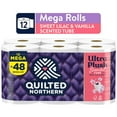 thumbnail image 1 of Quilted Northern Ultra Plush Toilet Paper with Sweet Lilac & Vanilla Scented Tube, 12 Mega Rolls (Pack of 2), 1 of 1