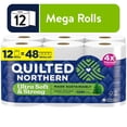 thumbnail image 1 of Quilted Northern Ultra Soft & Strong 2-Ply Toilet Paper, 12 Mega Rolls, 255 Sheets Per Roll, 1 of 13