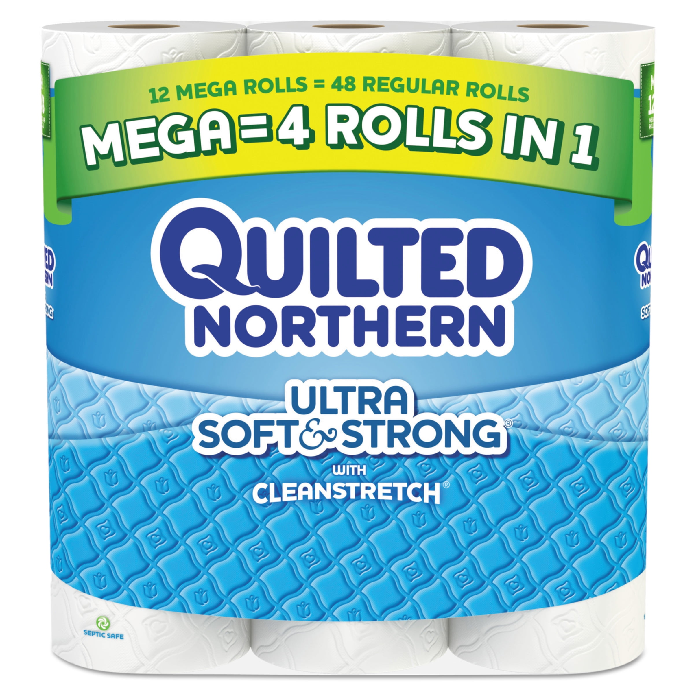 Quilted Northern Ultra Soft & Strong Toilet Paper, 12 Mega Rolls