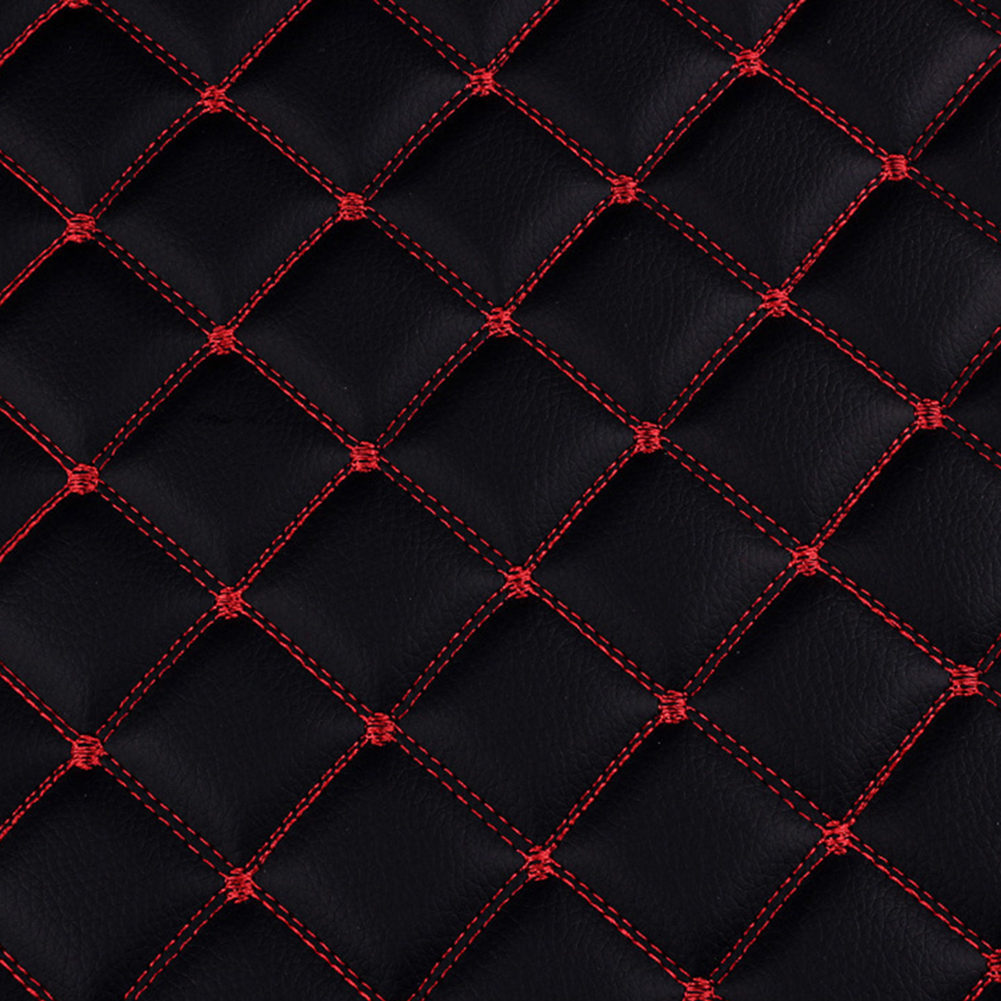 Quilted PVC Leather Fabric with Sponge Backing – Soft Upholstery for Car, Motorbike, Boat, Furniture 155cm x 100cm