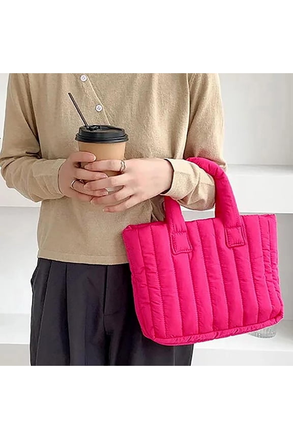 Quilted Padded Hand Bag / Tote Bag