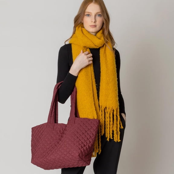 Quilted Padded Puffer Tote Bag