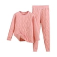 thumbnail image 1 of Quilted Pajamas Sets for Women Winter Warm Thermal Long Sleeve Sleepwear Comfy Soft Pjs Two Piece Loungewear Outfits New Sweatsuit Set for Women Trendy Red XL, 1 of 3