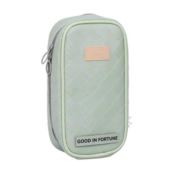 Pencil Case Pouch Box Cute Kawaii Large Capacity Aesthetic Zipper Pen Holder Organizer Bag for Office Workspace Supplies Desk Accessories Travel