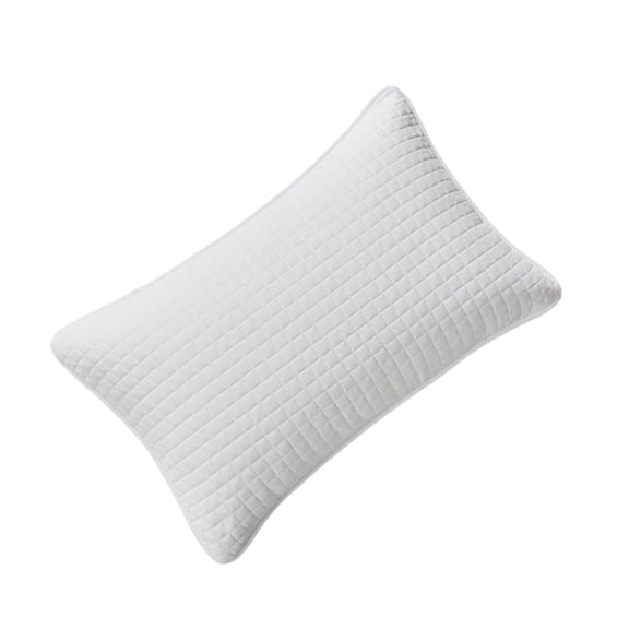 Quilted Pillow Cases(Set of 4)- Zippered - White