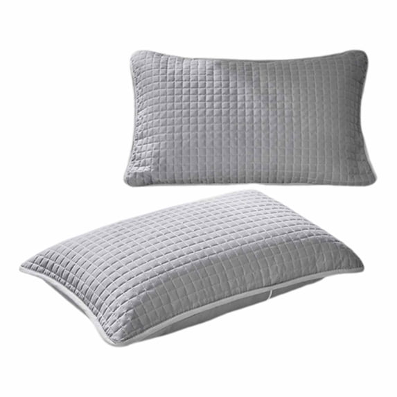 Quilted Pillow Protector 20x30 Inch,Breathable Microfiber Pillow Cover with Smooth Zipper Closure,Soft Comfortable Pillow Case for Standard/Queen Size Pillows,Luxury Hotel Quality Bedding
