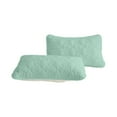 thumbnail image 1 of Quilted Pillow Protectors (Set of 2), Decorative Solid Cotton Floral Print Thick Bed Pillowcase, Super Soft Cozy Breathable Pillowcase Encasement with Envelope Closure 19x29 Inches, 1 of 6