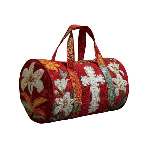 Quilted Pleated Travel Fashionable Print Yoga Handbag