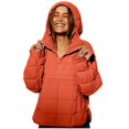 thumbnail image 1 of Quilted Pullover Puffer Jacket for Women Long Sleeve Lightweight Hooded Coat Winter Oversized Warm Outwear with Pockets, 1 of 4
