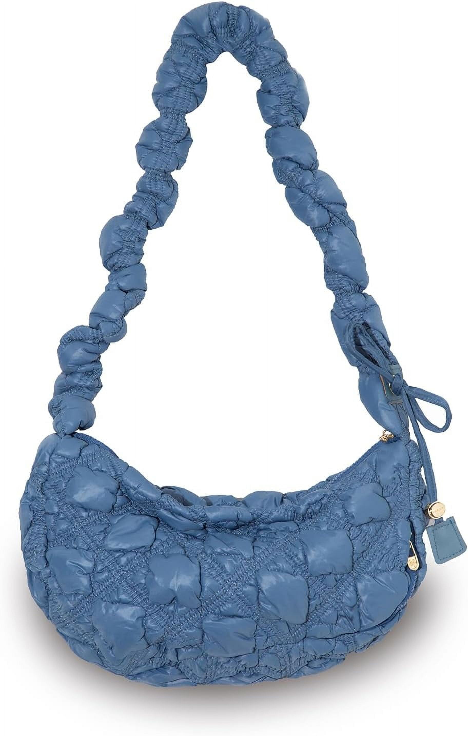 Quilted Shoulder Bag Puffer Handbag Crossbody Purse Padded Cloud Hobo Bag with Adjustable Strap