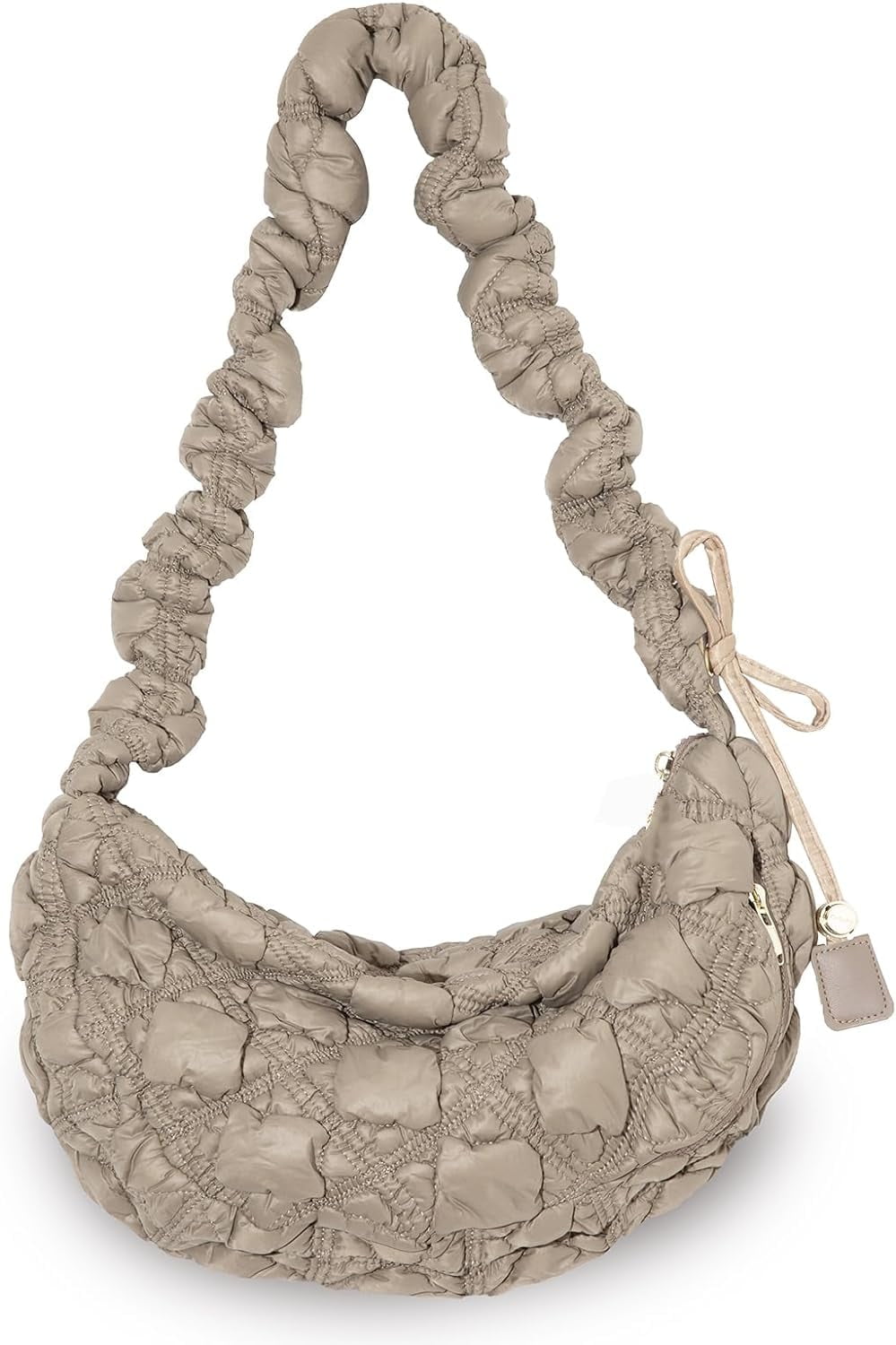 Quilted Shoulder Bag Puffer Handbag Crossbody Purse Padded Cloud Hobo Bag with Adjustable Strap