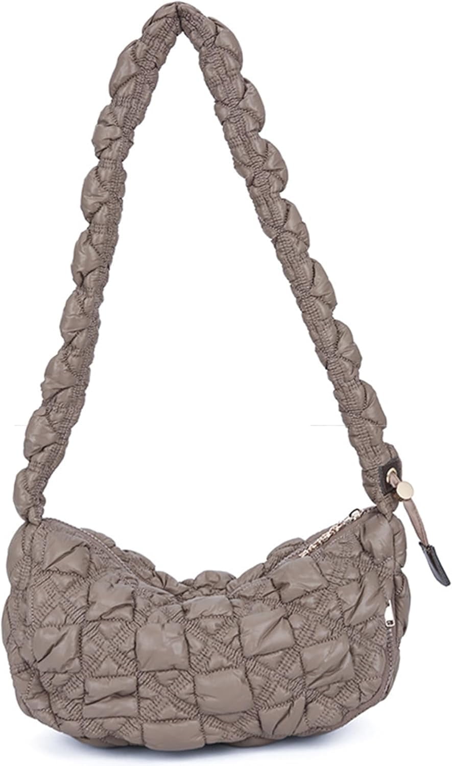 Quilted Shoulder Bag Puffer Handbag Crossbody Purse Padded Cloud Hobo Bag with Adjustable Strap