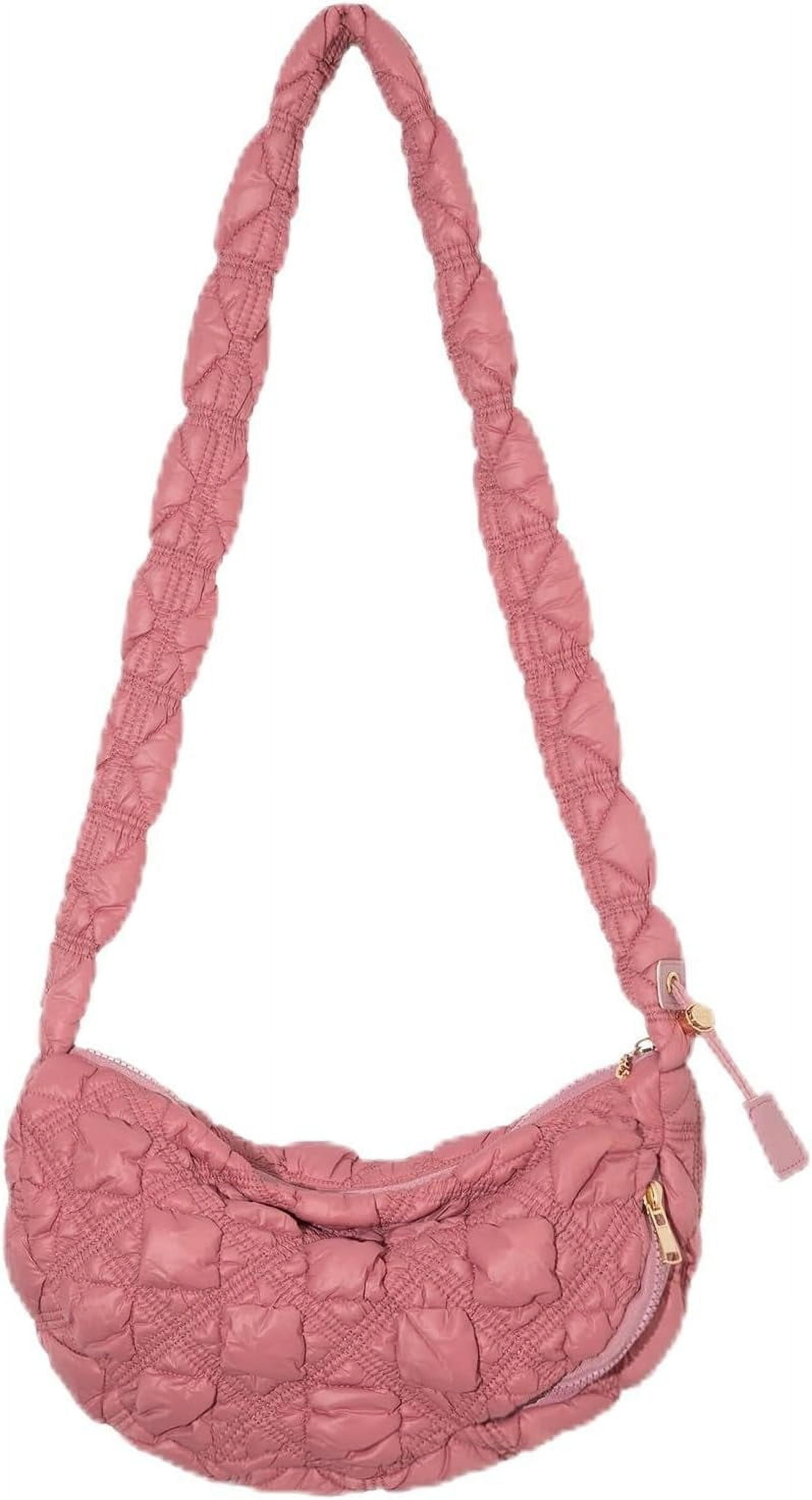 Quilted Shoulder Bag Puffer Handbag Crossbody Purse Padded Cloud Hobo Bag with Adjustable Strap