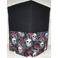 thumbnail image 1 of Quilted Skulls Webs & Roses Coffee Maker Cover by Penny's Needful Things (Black), 1 of 1