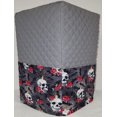 thumbnail image 1 of Quilted Skulls Webs & Roses Coffee Maker Cover by Penny's Needful Things (Gray), 1 of 1