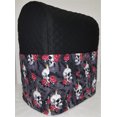 thumbnail image 1 of Quilted Skulls Webs & Roses Cover Compatible for Kitchenaid Stand Mixer by Penny's Needful Things (Black, 4.5/5qt Tilt Head), 1 of 1