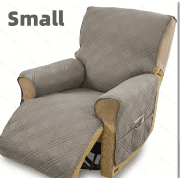 Quilted Stretch Recliner Covers, Anti-Slip , Power Lift Recliner Sofa Covers with Storage Pockets & Elastic Straps, Furniture Protector